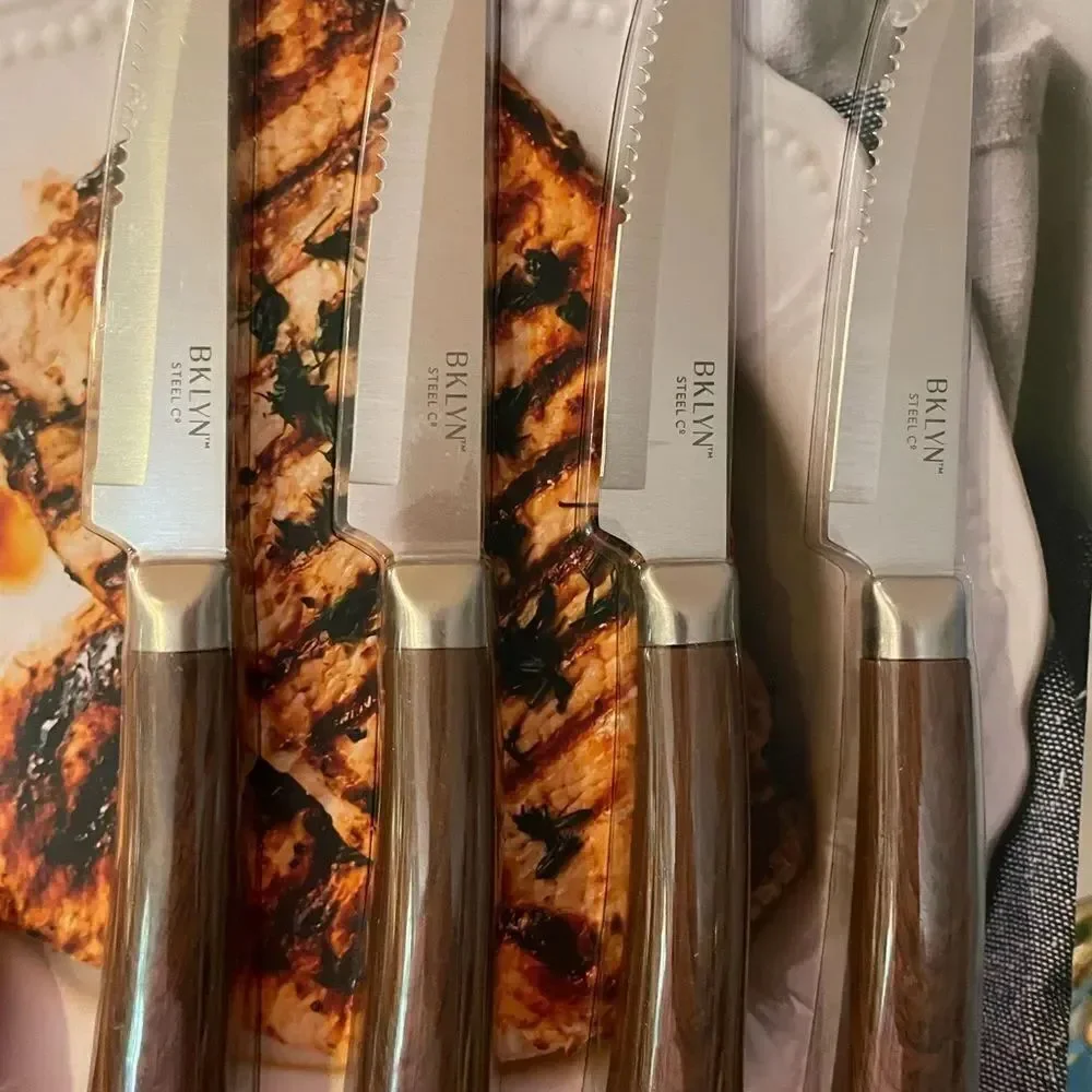 BKLYN Steel Elemental 4.5 Steak Knife Set